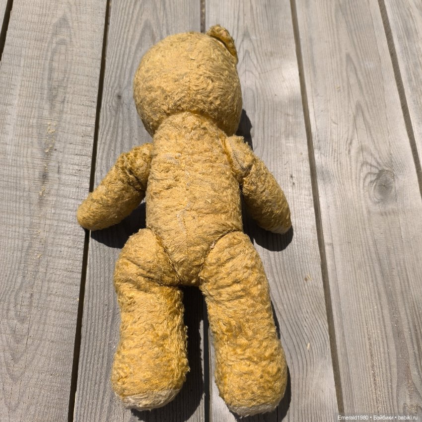 Плюшевый опилочный мишка — Винтажные куклы и игрушки детства (фото 2)