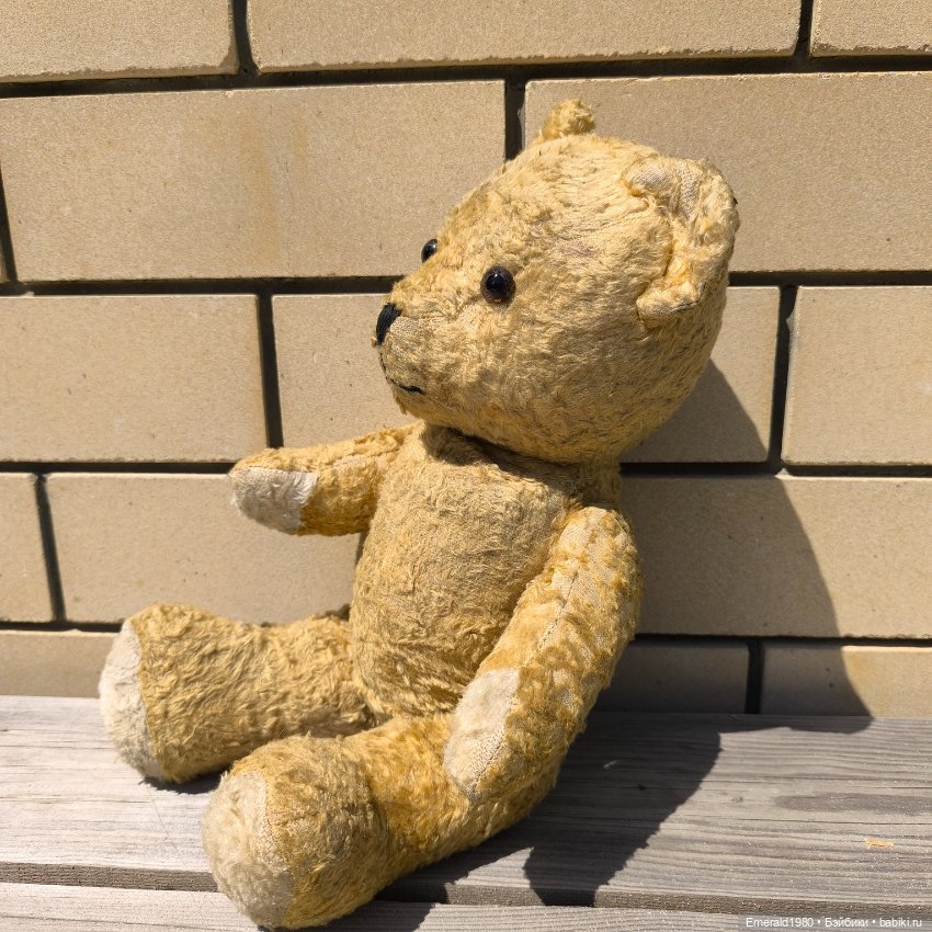 Плюшевый опилочный мишка — Винтажные куклы и игрушки детства (фото 4)