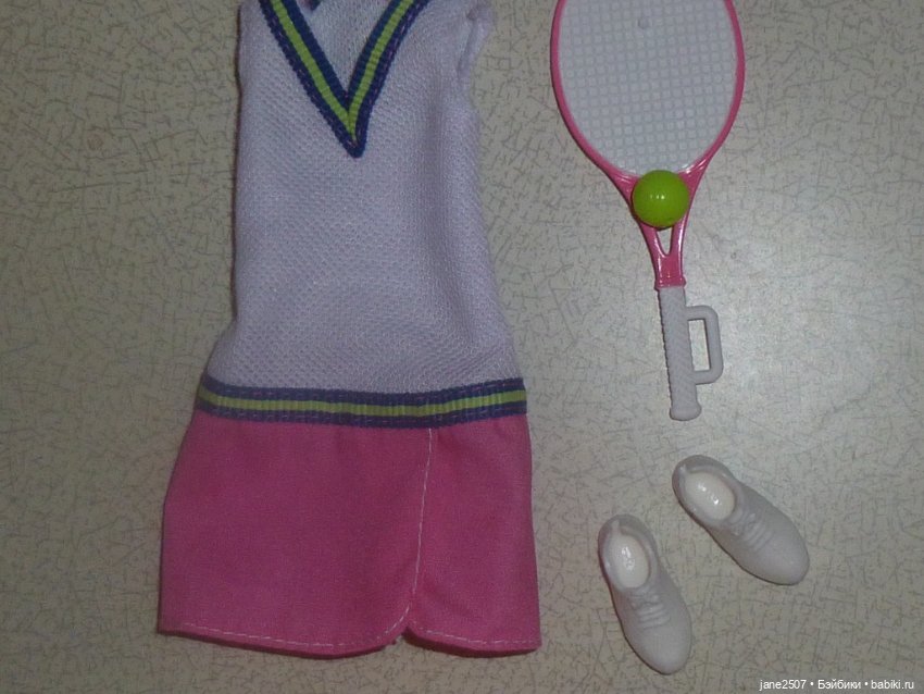 Полный аутфит Барби Barbie Made to Move Tennis Player новый (фото 4)