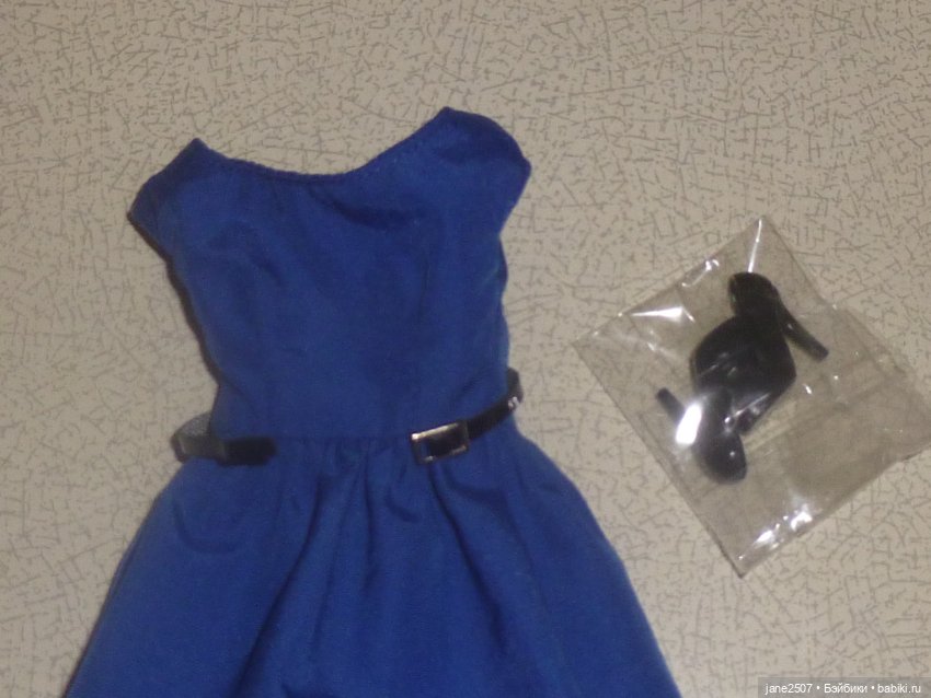 Полный аутфит ITBE Chic (Integrity toys) новый редкий - платье, пояс, туфли - подходит Барби (фото 2)