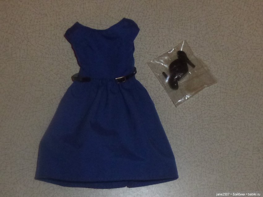 Полный аутфит ITBE Chic (Integrity toys) новый редкий - платье, пояс, туфли - подходит Барби
