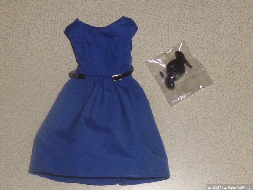Полный аутфит ITBE Chic (Integrity toys) новый редкий - платье, пояс, туфли - подходит Барби (фото 3)