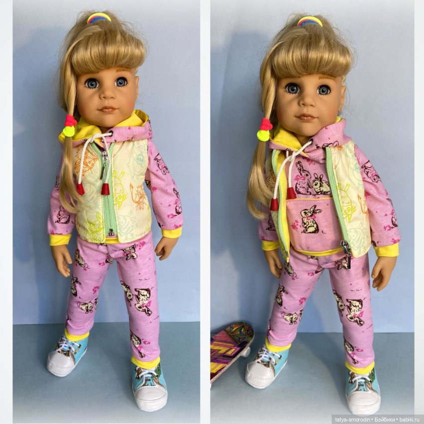 Костюмы (худи штаны) для кукол Готц (фото 3)