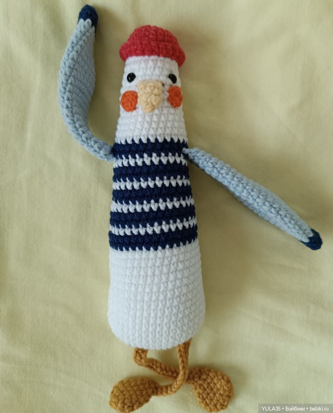 Чайка вязанная — Авторские игрушки (фото 2)