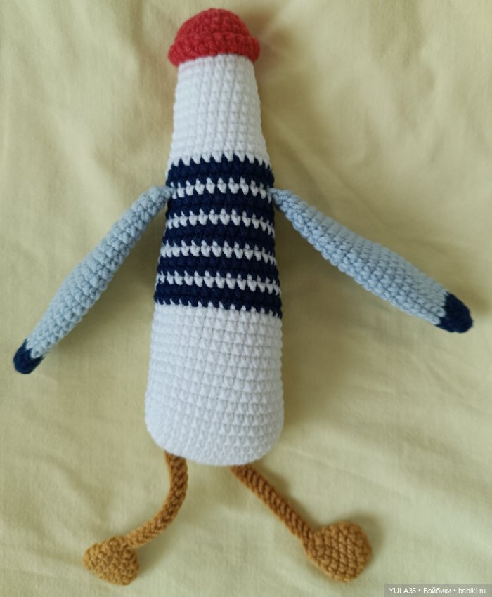 Чайка вязанная — Авторские игрушки (фото 4)