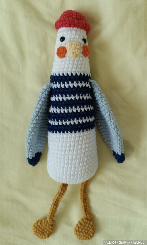 Чайка вязанная — Авторские игрушки