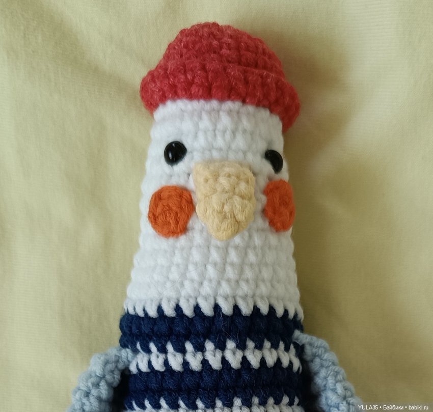 Чайка вязанная — Авторские игрушки (фото 3)