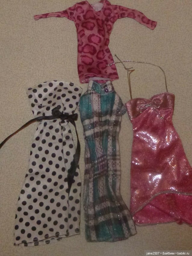 Лот простой одежды Handmade для Барби - платья (новые)