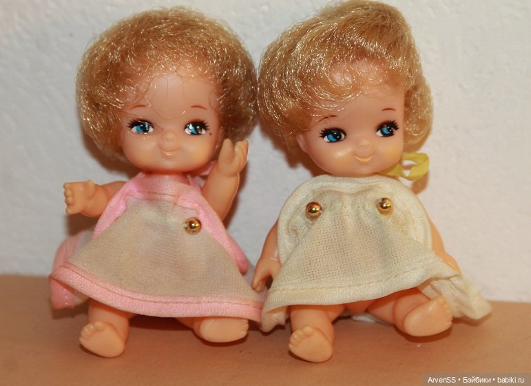 Винтажные сестрички Ликки 1 поколения Мики и Маки компании Такара (фото 6)