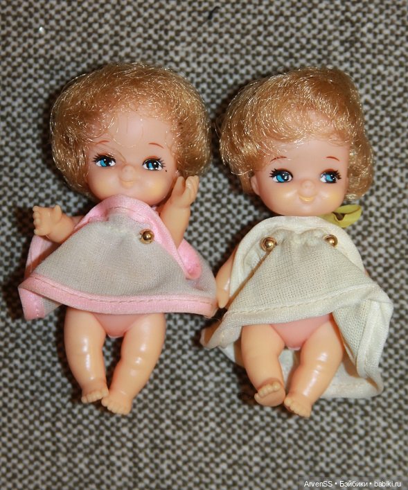 Винтажные сестрички Ликки 1 поколения Мики и Маки компании Такара (фото 5)