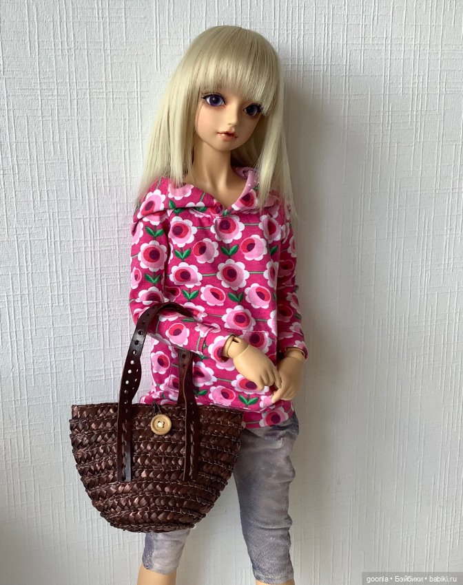 Летняя сумка для большой куклы