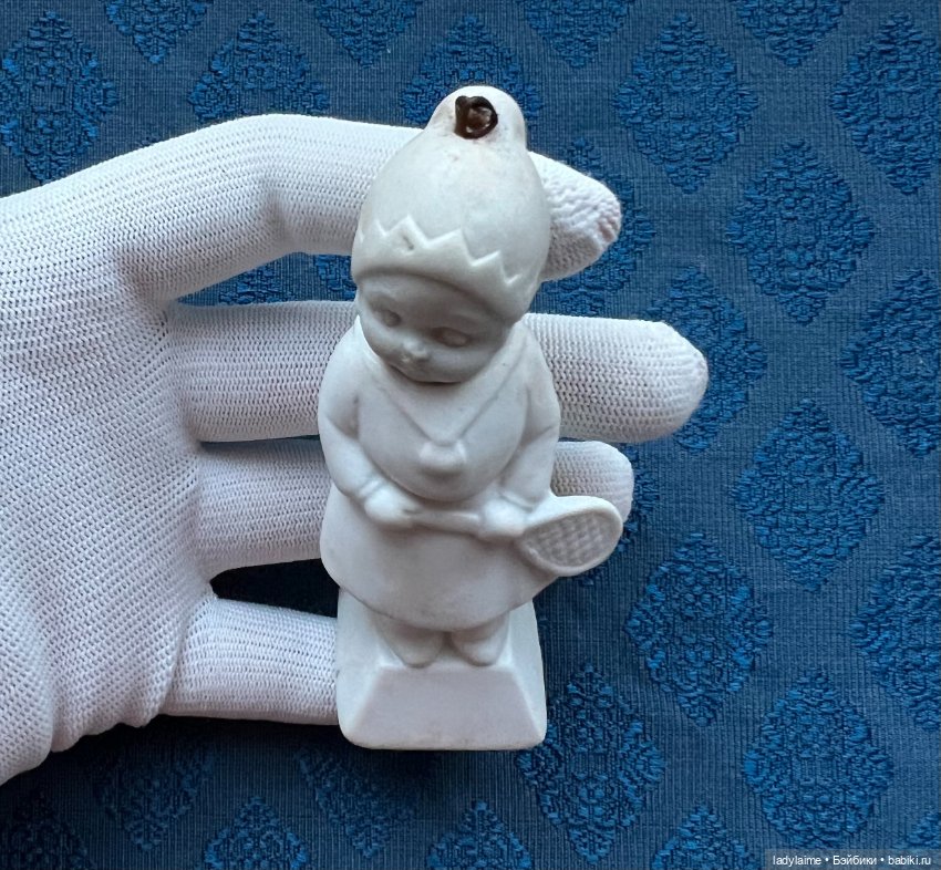 Антикварная фигурка с поворотной головой (ноддер) - 9,7 см (фото 2)