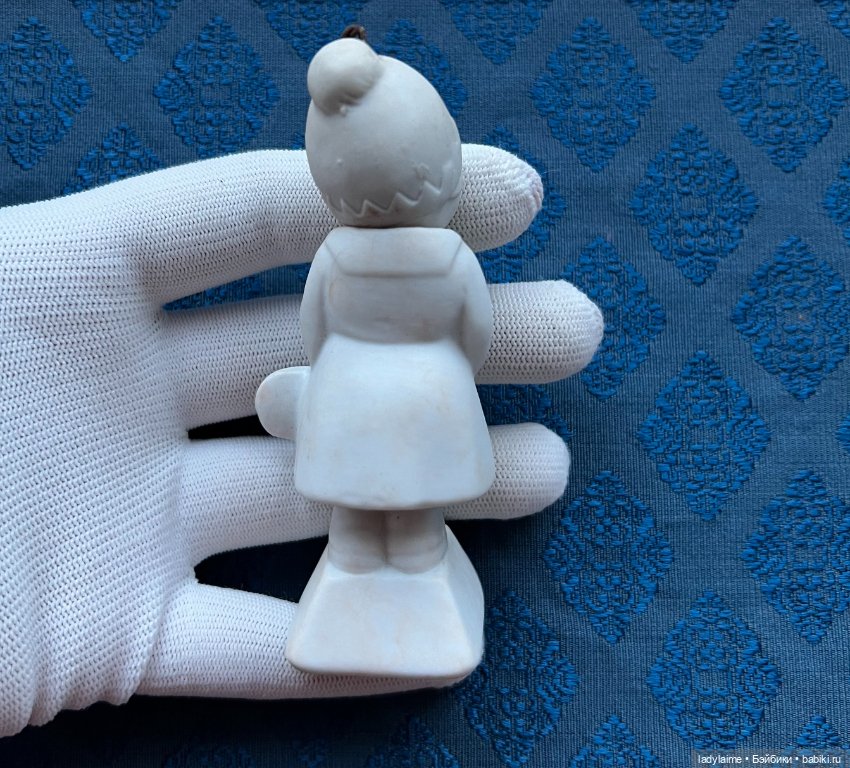 Антикварная фигурка с поворотной головой (ноддер) - 9,7 см (фото 3)