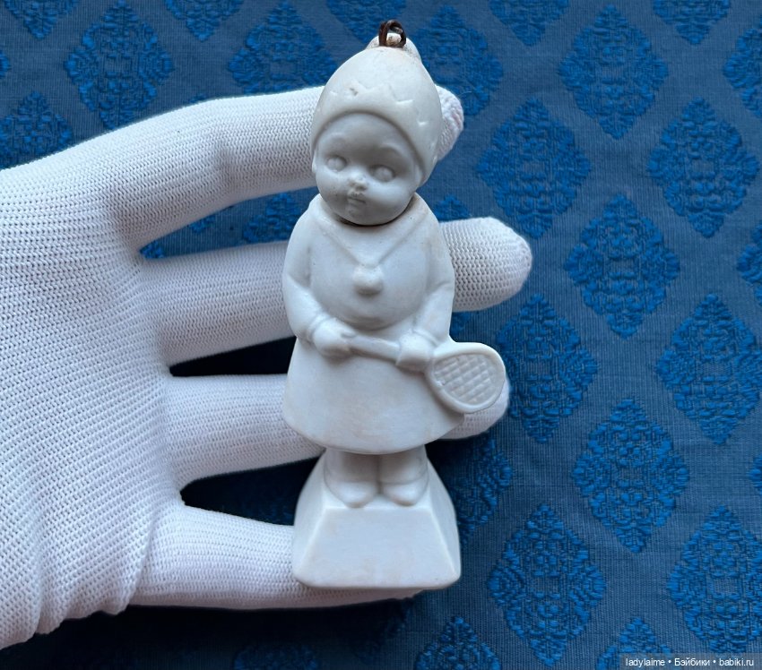 Антикварная фигурка с поворотной головой (ноддер) - 9,7 см (фото 4)
