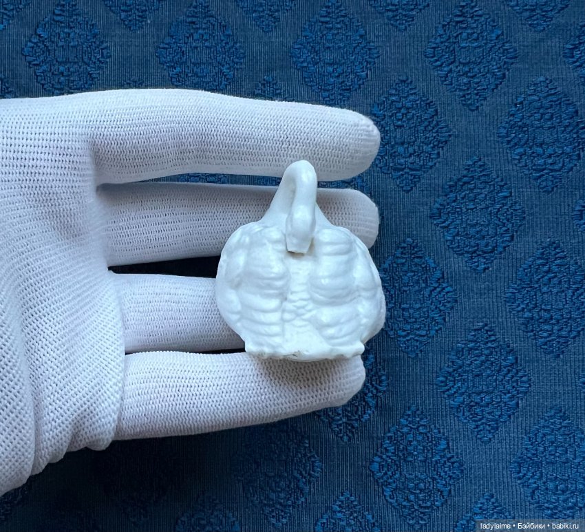 Антикварная фигурка Лебедь - 3,6 см х 5 см (фото 4)