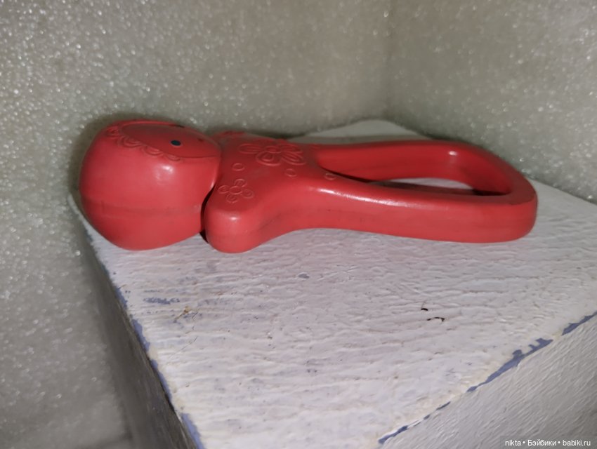 Погремушка СССР 14 см — Винтажные куклы и игрушки детства (фото 3)