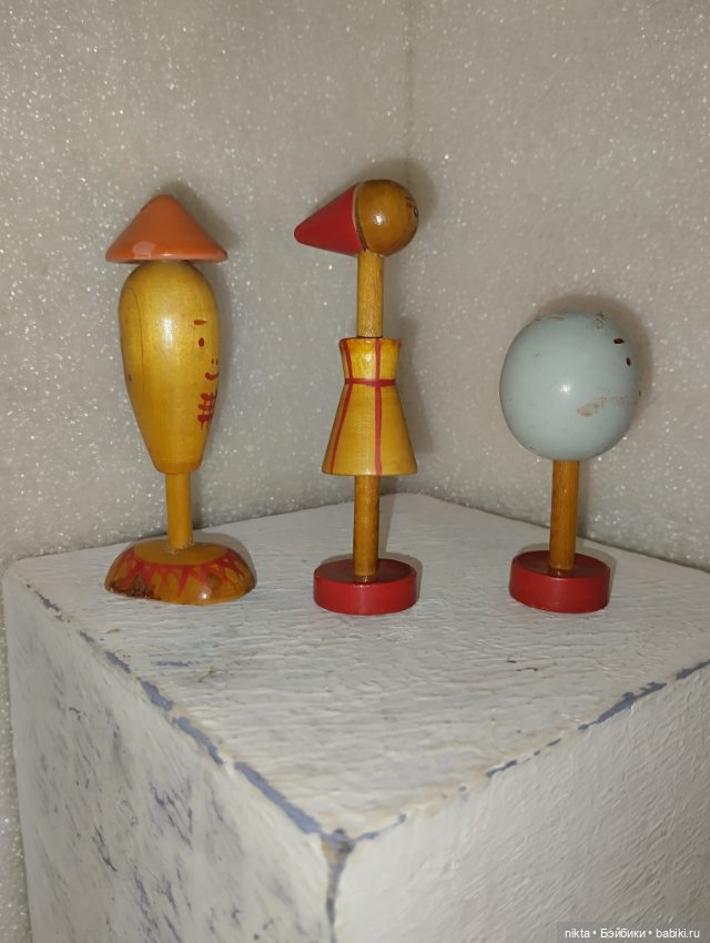 Деревянная игрушка СССР Сказка Пузырь, соломинка и лапоть (фото 2)