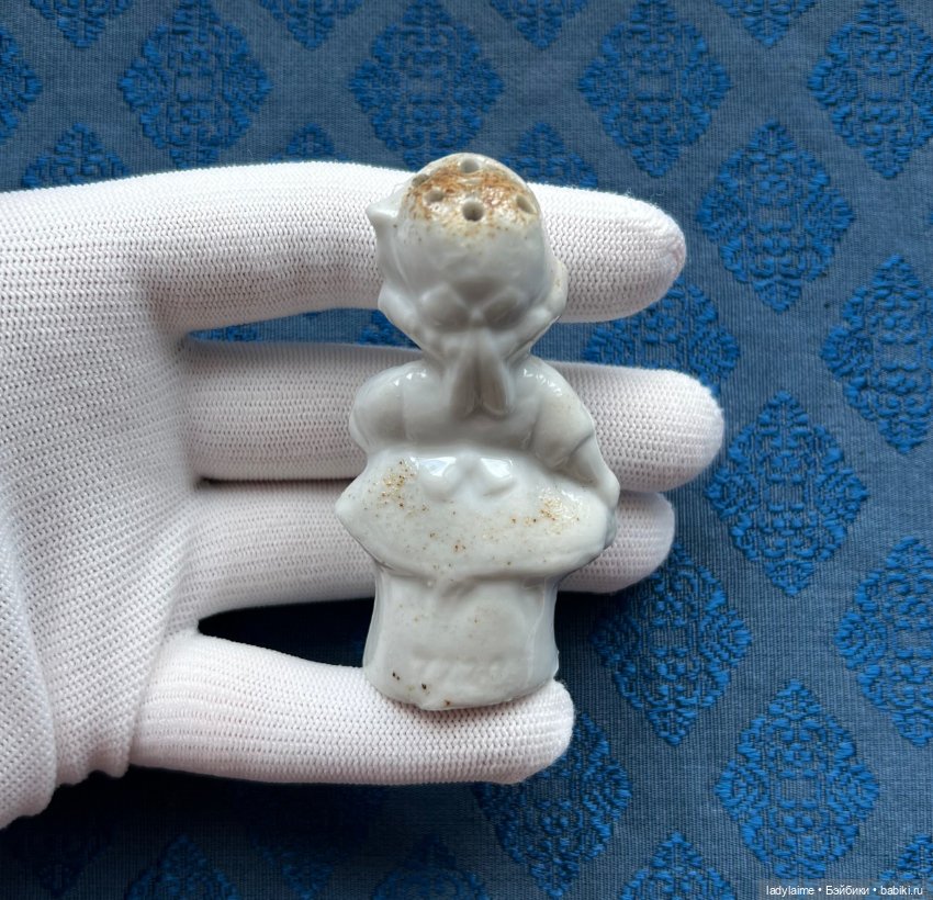 Антикварная фигурка - солонка - 7 см (фото 3)