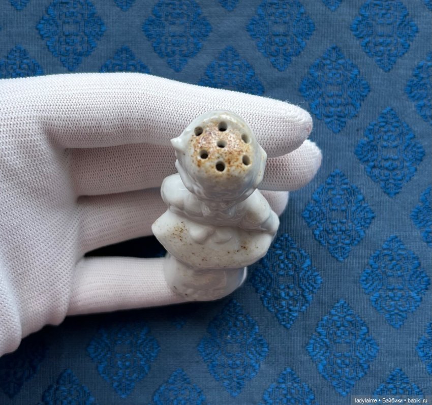 Антикварная фигурка - солонка - 7 см (фото 4)