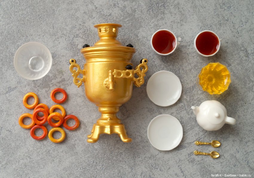 Набор "Чаепитие" №2 в масштабе 1:6 (фото 7)