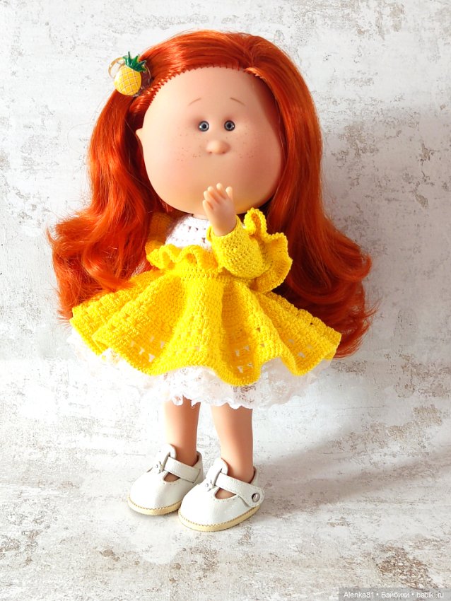 PDF Мастер-Класс по вязанию крючком "ВИКТОРИЯ- MIA" для кукол MIA 30см (булочки) (фото 6)