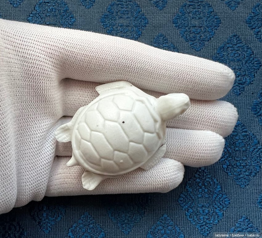 Антикварная фигурка Черепашка - 4,2 см х 5,8 см (фото 3)