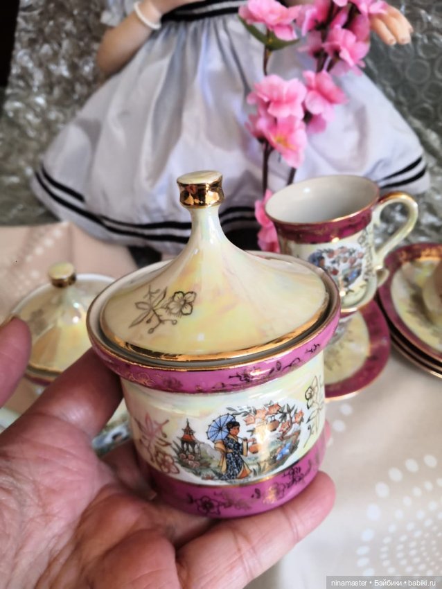 Сервиз кофейный Гейша. Германия..винтаж (фото 8)