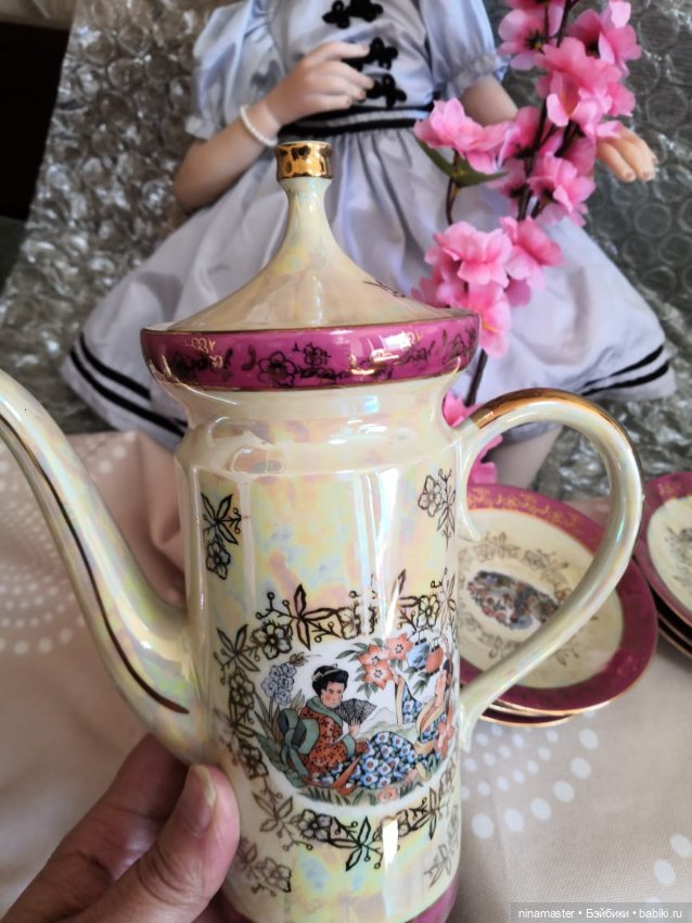 Сервиз кофейный Гейша. Германия..винтаж (фото 3)