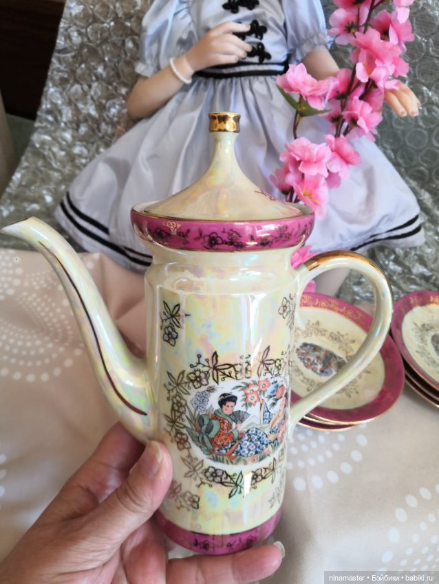 Сервиз кофейный Гейша. Германия..винтаж (фото 2)