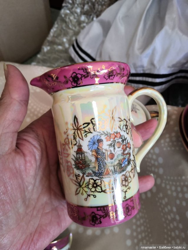 Сервиз кофейный Гейша. Германия..винтаж (фото 4)