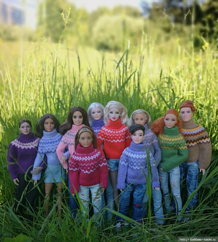 Свитер лопапейса для Barbie, Integrity toys и похожих по размеру кукол (фото 5)