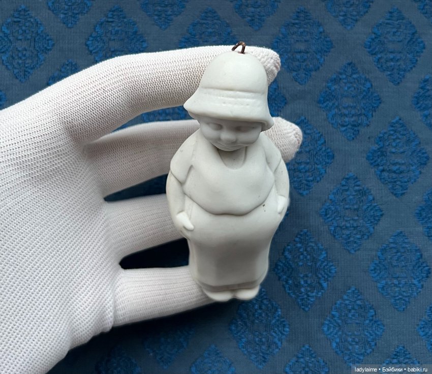 Антикварная фигурка с поворотной головой (ноддер) - 9,5 см (фото 2)