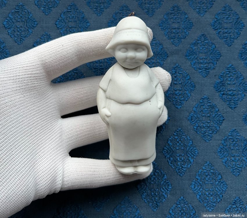 Антикварная фигурка с поворотной головой (ноддер) - 9,5 см