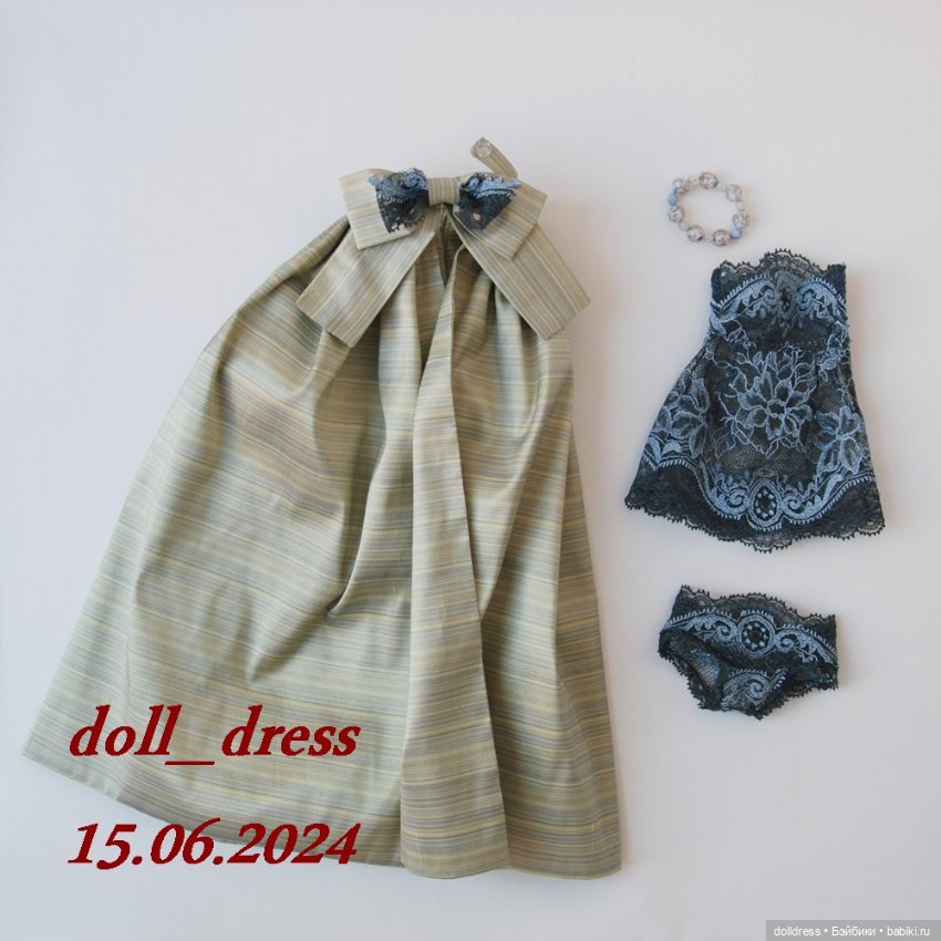 Платье со шлейфом — Одежда для кукол (фото 8)