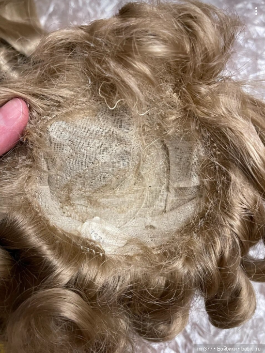 Парик винтаж синтетика — Другое для антикварных кукол (фото 7)
