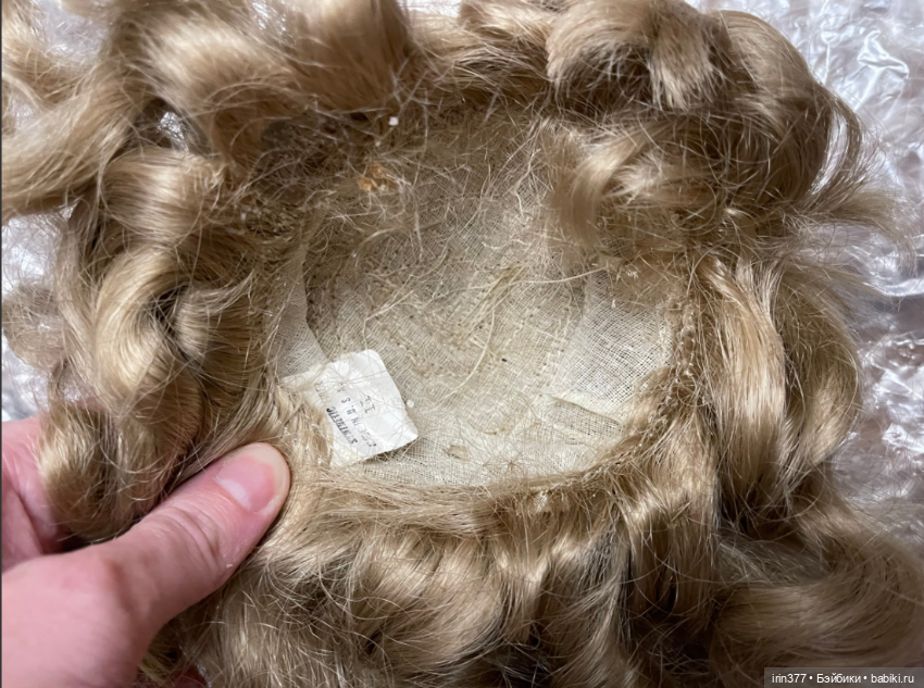 Парик винтаж синтетика — Другое для антикварных кукол (фото 5)