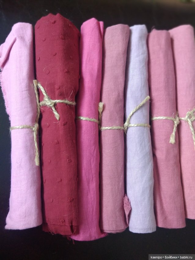 Большой лот тканей ручного окрашивания, кружево, ленты, фурнитура (фото 3)