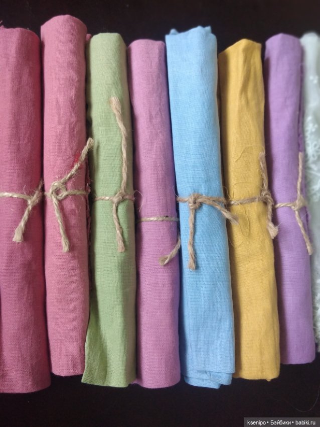 Большой лот тканей ручного окрашивания, кружево, ленты, фурнитура (фото 4)