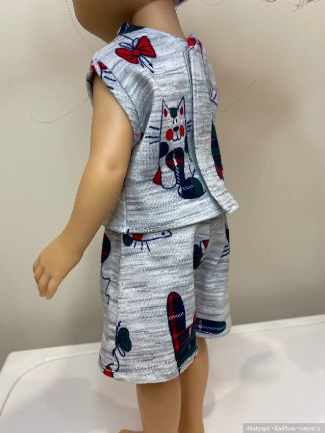 Комплект одежды (футболка и шорты) для куклы 32см PaolaReina (фото 6)