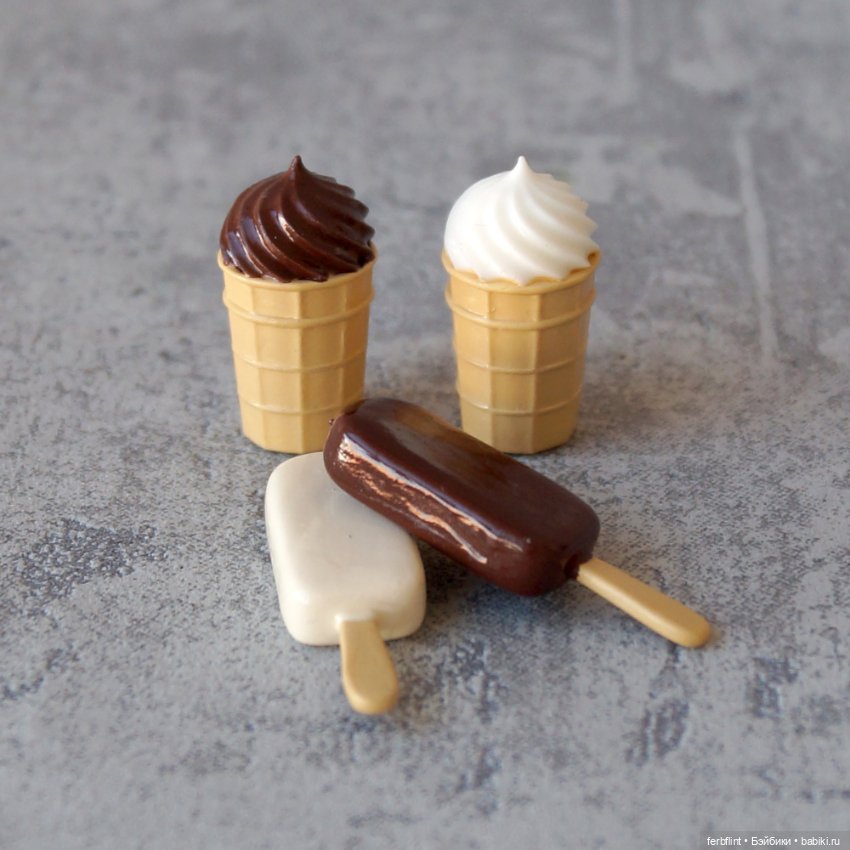 Кукольное мороженое (масштаб 1:6)