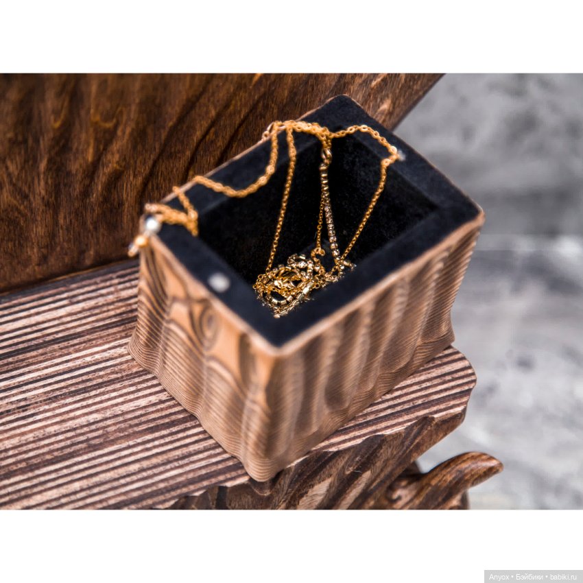 Кресло/Трон - Шкатулка - для 1/4 или 1/3 кукол - цвет Палисандр (фото 10)