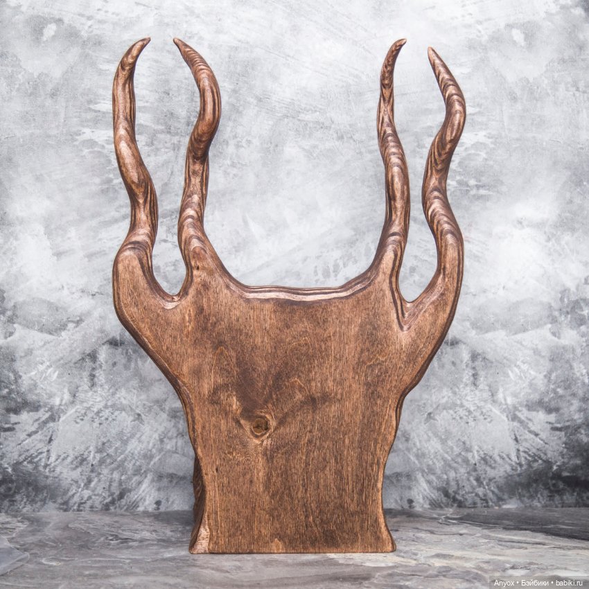 Кресло/Трон - Шкатулка - для 1/4 или 1/3 кукол - цвет Палисандр (фото 4)