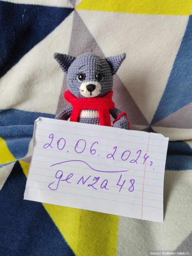 Авторская игрушка Кот (ручная работа, новая)