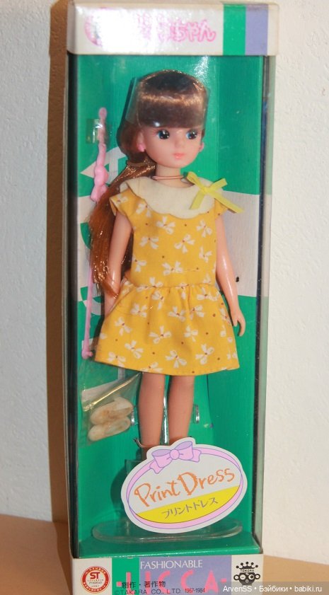 Винтажная Ликка третьего поколения компании Такара из серии Print Dress (фото 4)