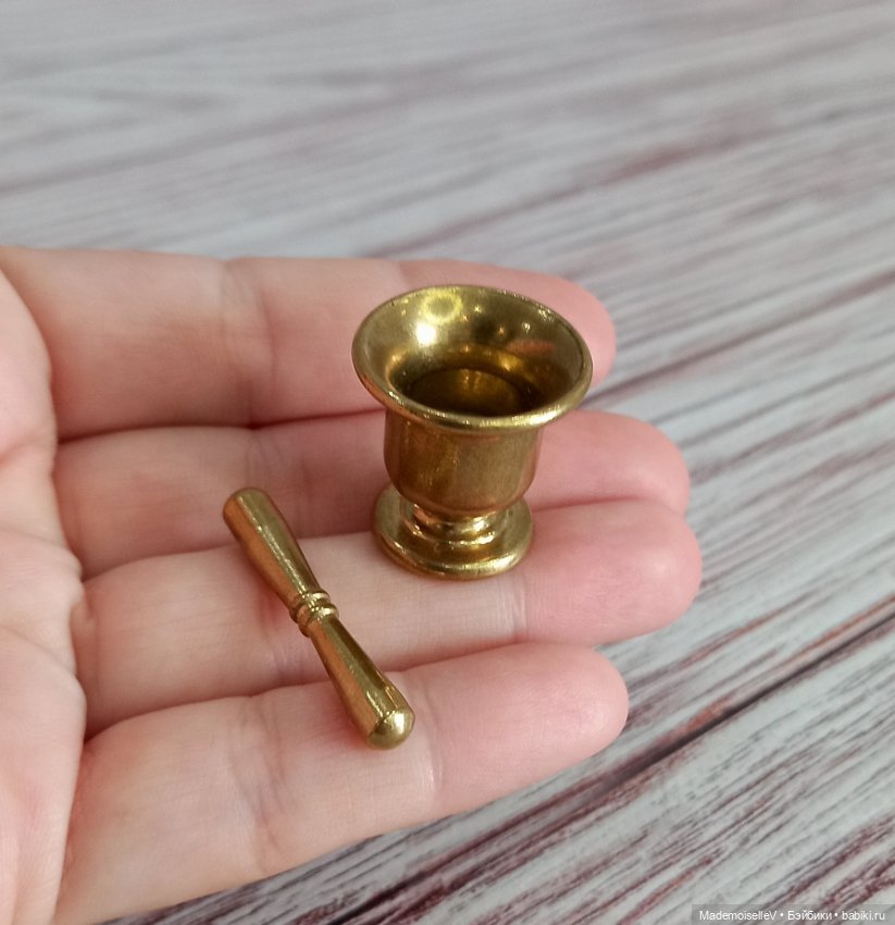 Воронка, ступка, ведерко — Миниатюра для кукол