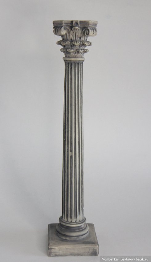Декоративная колонна под серый камень