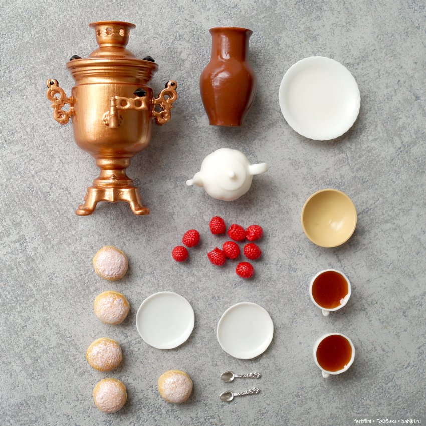 Набор "Чаепитие" №3 в масштабе 1:6 (фото 7)