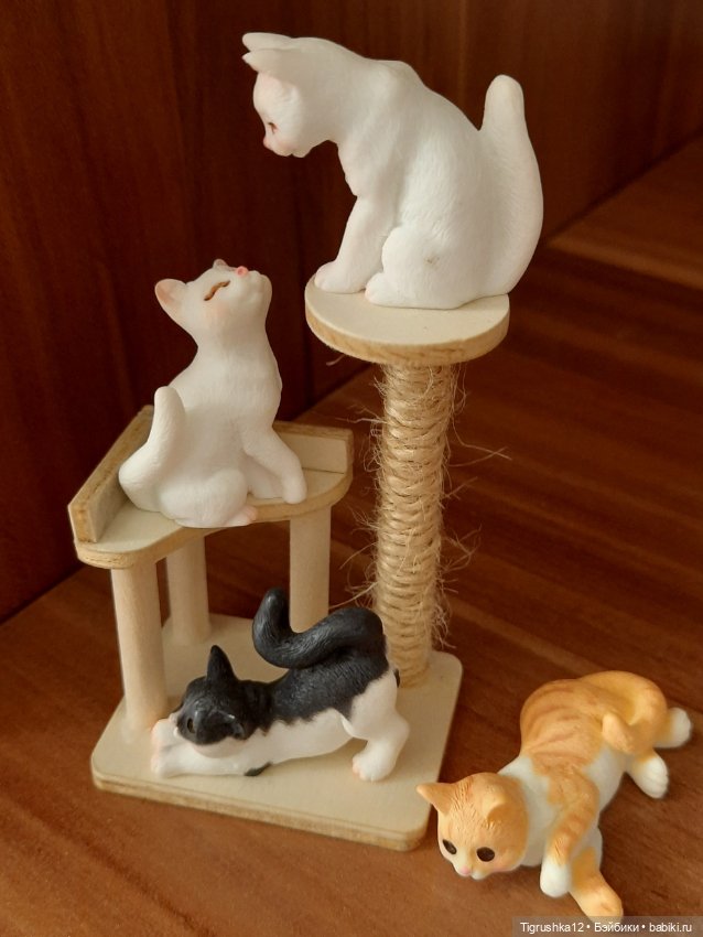 Котики с когтеточкой — Миниатюра для кукол (фото 4)
