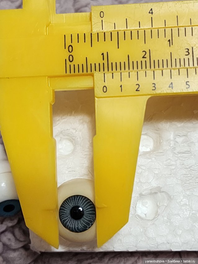 Винтажные кукольные глаза пластик, 13-15 мм (фото 8)