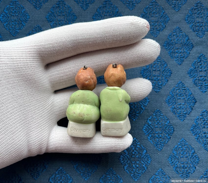 Антикварная фигурка с поворотной головой (ноддер) - 4,8 см (фото 4)